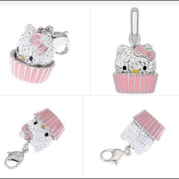 Hello Kitty Accessories | Swarovski Hello Kitty Cupcake Charm |